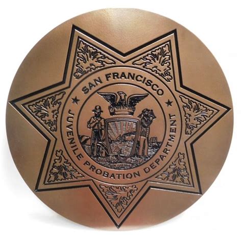 3d Brasssilver Painted Or Wood Police Badge And Patch Plaques