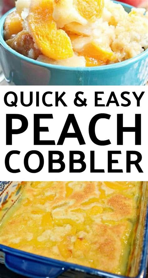Just mix together fresh peaches and add a simple cobbler topping. Easy Peach Cobbler | Recipe | Canned peach cobbler recipe