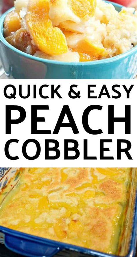 You can use fresh, canned or frozen peaches. Easy Peach Cobbler | Recipe | Canned peach cobbler recipe