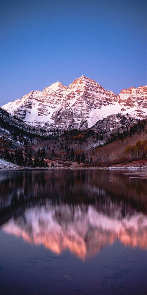 Download Wallpaper 1080x2160 Reflections Lake Nature Mountains