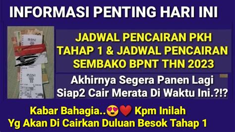 Sudah Resmi Di Umumkan Oleh Pusat Jadwal Pencairan Pkh Tahap Dan