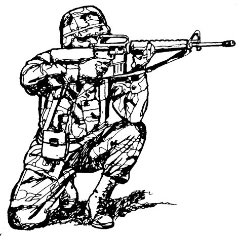 Dibujo Para Colorear Soldados Militares Pdmrea