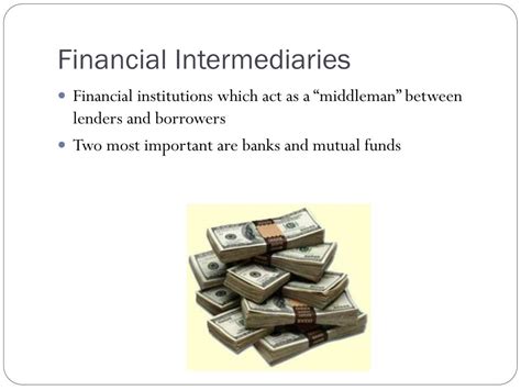 Ppt Financial Intermediaries Powerpoint Presentation Free Download