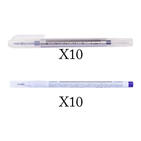 10 Pieces Surgical Skin Marker Pen Sterile Professional Marke Skin Safe