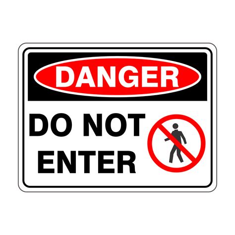 Do Not Enter Symbol Discount Safety Signs New Zealand