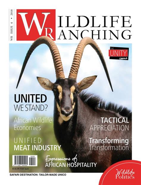 Wildlife Ranching Magazine August 2018 Pdf Download Free