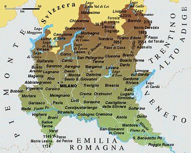 La catena dell'appennino delimita la regione nella parte meridionale. Lombardia Map Political Regions | Italy Map Geographic Region Province City