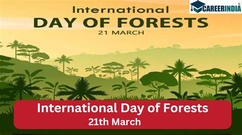 International Day Of Forests 21 March 2023