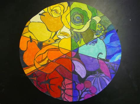 Mrs Highsmith Loves Art Example Of Finished Color Wheel Project