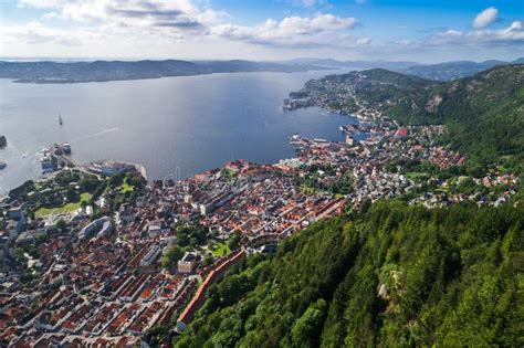 Bergen Is A City And Municipality In Hordaland On The West Coast Stock