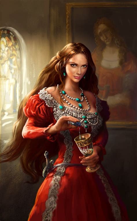 lady  aleksander karcz woman fantasy art fantasy