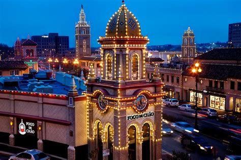 Maybe you would like to learn more about one of these? Kansas City's Plaza Lights and traffic on 47th Street on a ...