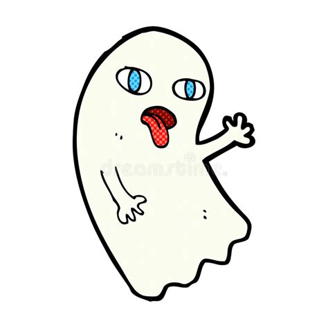 Funny Comic Cartoon Ghost Stock Illustration Illustration Of Silly