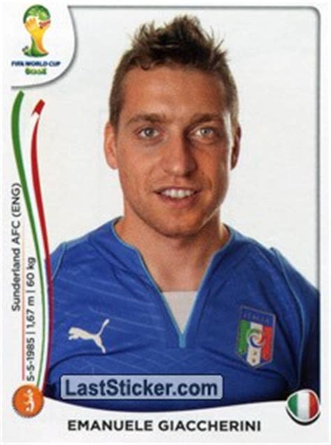 Sticker 330: Emanuele Giaccherini - Panini FIFA World Cup Brazil 2014 ...