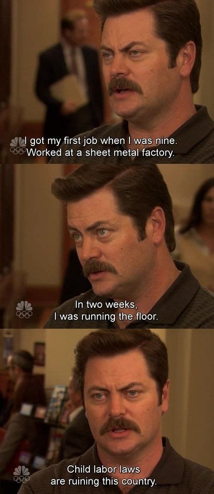 Ron Swanson Quotes Parks And Recs Haha Verse Nick Offerman Hilarious Funny Memes Funny