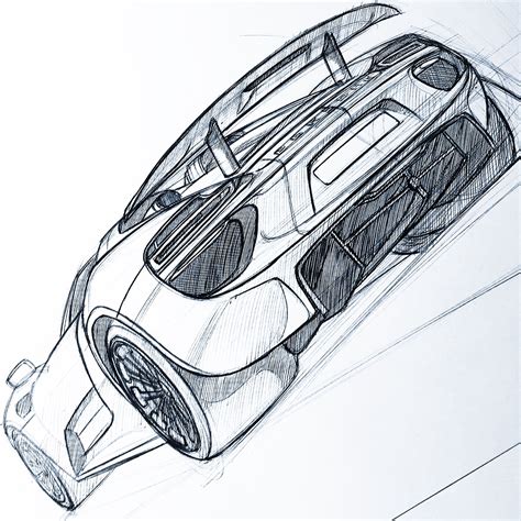Porsche 918 Spider Sketch By Baaam7991 Voiture