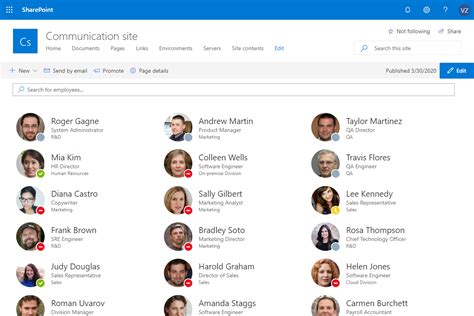 Employee Directory For Sharepoint Online Vitextra