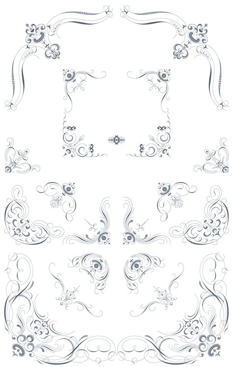 Luxurious Flourishes Vector Pack 543 Vector Ornaments 179 Decorative