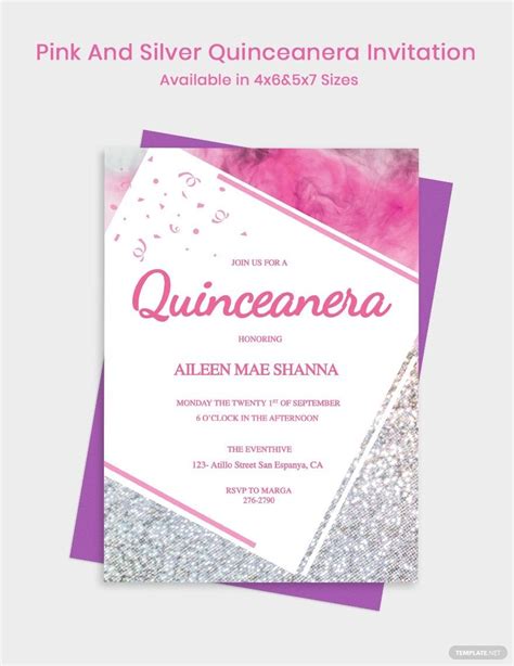 free quinceanera invitation template download in word illustrator photoshop apple pages