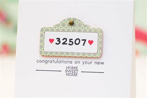Maybe you would like to learn more about one of these? CASology #118: Housewarming Card with Address Plaque | Housewarming card, House warming, Address ...