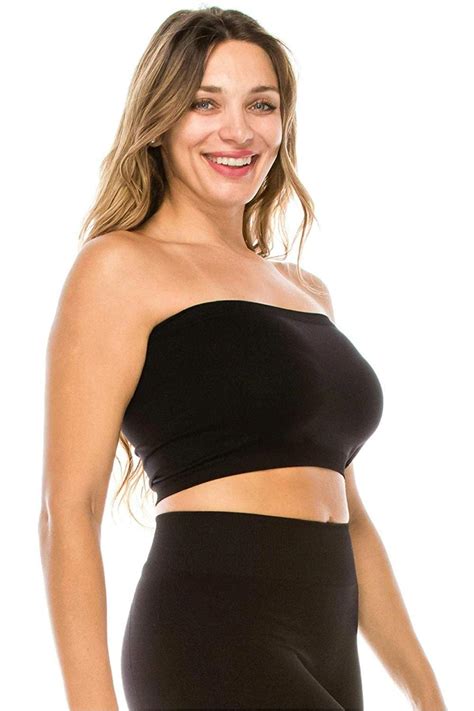 Kurve Women S Mini Bandeau Tube Top Black Black Size Medium Large Tz S Ebay