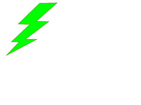 Lightning Green Clip Art At Vector Clip Art Online Royalty