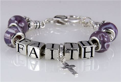 4031153 Pandora Style Faith Bead Beaded Bracelet Stackable Religious