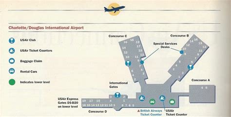 Charlotte Airport Map Gates Images And Photos Finder