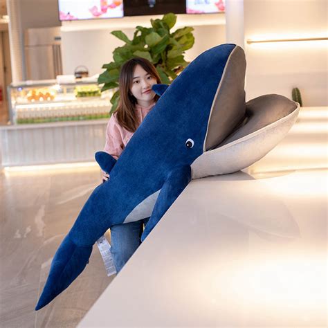 Large Blue Whale Soft Stuffed Plush Toy Gage Beasley