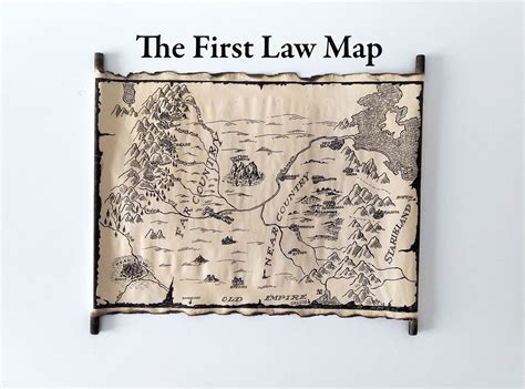 Red Country Map The Far Country Map The First Law Map The Etsy