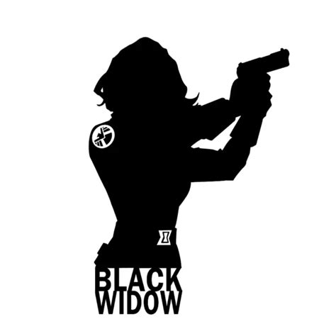 Black Widow Silhouette Marvel Custom Vinyl Die Cut Decal 500 Picclick
