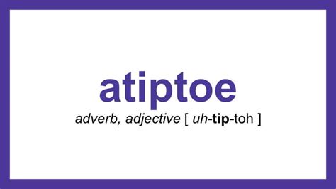 Word Of The Day Atiptoe Uncommon Words Word Of