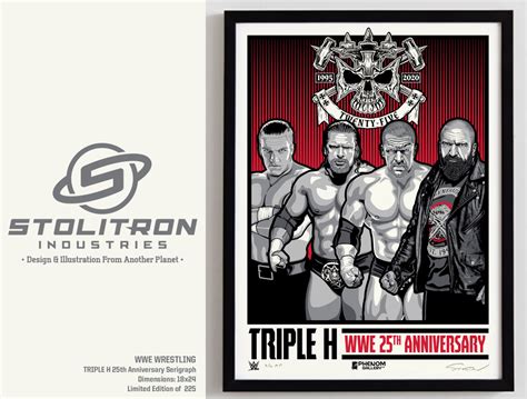 Triple H Wwe 25th Anniversary Poster By Randy Stolinas On Dribbble
