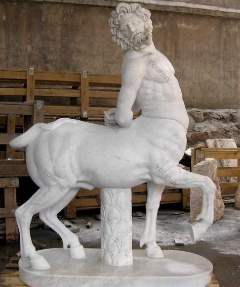 Hand Carved Life Size Famous Centaur Chiron Statue For Sale Mokk 79
