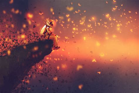 Desktop pc, laptop, mac, iphone, ipad, android mobiles, tablets, windows phones. astronaut, Artwork, Colorful, Cliff HD Wallpapers ...