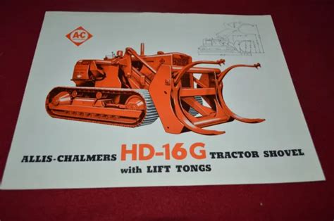 Allis Chalmers Hd 16g Crawler Tractor Loader Dealers Brochure Bwpa Ver