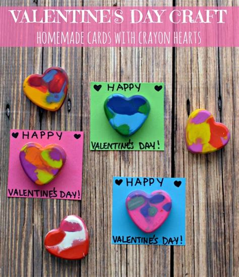 Diy Crayon Hearts For Cards This Valentines Day