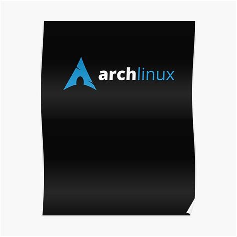 Archlinux Logo Poster By Chalak Redbubble