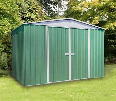 910 X 12 Absco Regent 5pe Green Metal Shed What Shed