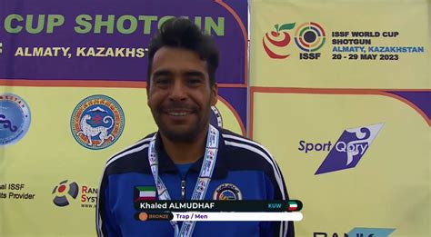 kuwait wins bronze medal in trap men s final at issf world cup 2023 almaty kaz asian
