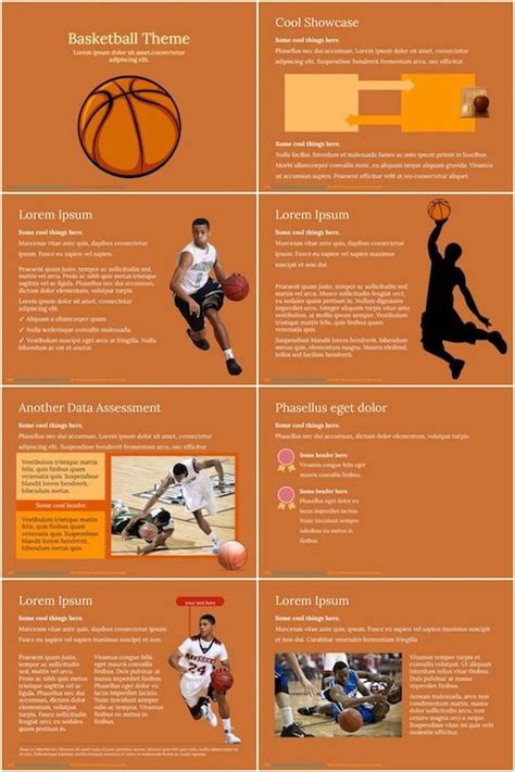 Basketball Template Creative Powerpoint Templates Powerpoint Layout