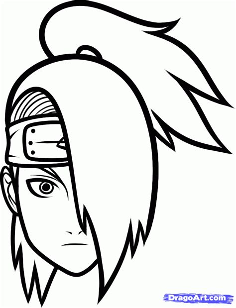 Naruto Easy Drawing Naruto Akatsuki