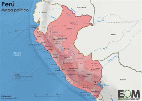 El Mapa Político De Perú Mapas De El Orden Mundial Eom