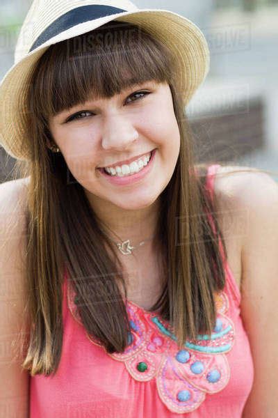 Smiling Caucasian Teenager Stock Photo Dissolve