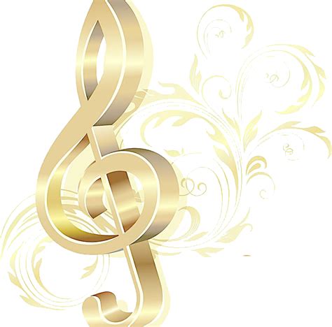 Best 100 Gold Music Notes Transparent Background Free Download High