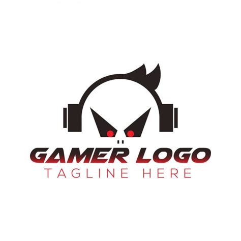 Logotipo Gamer Com Tagline Vetor Grátis