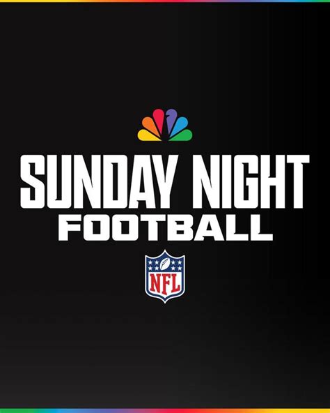 Sunday Night Football On Nbc New Year New Logo Rnfl