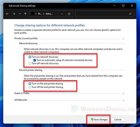 Windows 11 Turn On Network Discovery And File Sharing
