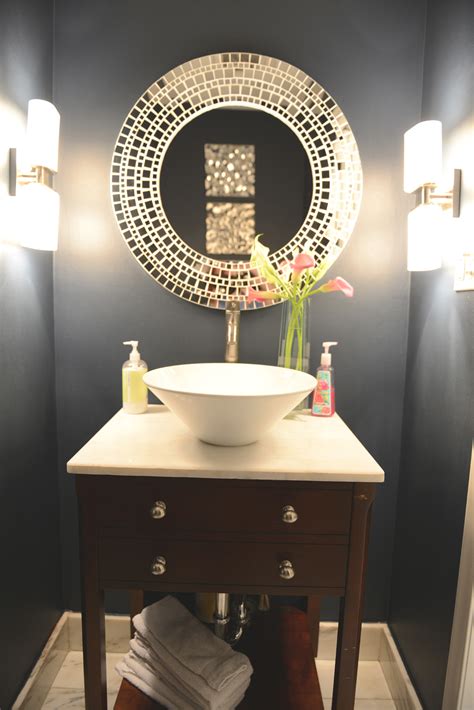 Bathroom decor orange small half bathroom ideas small half. Inspiring Half Bathroom Interior Design Ideas Blue Half ...