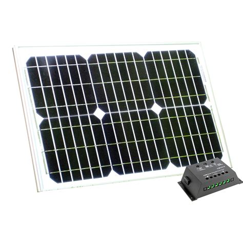 Buy Pk Green 20w 12v Solar Panel With 10a Charge Controller For 12v Battery Solar Panel For